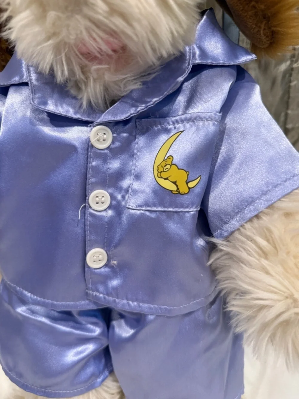 Build-A-Bear Cream Plush Puppy with Satin Tag - Picture 4 of 13